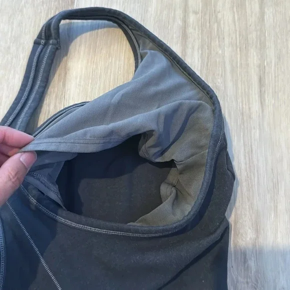 SKIMS OUTDOOR MID THIGH ONESIE IN WASHED ONYX sz 2XL - Picture 9 of 12